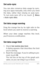 Page 180WIRELESS & NE T WORK SE T TINGS 17 1
Set auto-sync
You can also conser ve data usage by sync­
ing your apps manually, only when you need 
the data, rather than relying on auto­syn c. To turn auto­sync off or on, touch  Menu 
> Auto-sync data .
Set data usage warning
Drag the orange line by its right side to the 
level where you want to receive a warning.
When your data usage reaches this level, 
you’ll receive a notification.
Set data usage limit
1. Check Set mobile data limit .
A dialog appears that...