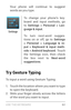 Page 72USE THE KE YBOARD 63
Your phone will continue to suggest 
words as you type.
Settings
To change your phone’s key­
board and input methods, go 
to  Settings > Personal > Lan -
guage & input .
To turn next­wor d sugges­
tions on or off, go to  Settings 
> Personal > Language & in -
put > Keyboard & input meth -
ods > Android keyboard . Touch 
the Settings icon, then check 
the box next to Next-word 
suggestions .
Try Gesture Typing
To input a word using Gesture Typing:
1. Touch the location where you want...