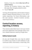 Page 96USE GOOGLE NOW & SE ARCH 87
histor y. If you do, check Also turn off Lo-
cation history.
Turning off location histor y may affect 
the way other Google products work.
4. To u c h   Tu r n o f f .
Turning off Google Now and location histor y 
doesn’t delete existing histor y or turn off lo ­
cation reporting. For more information, see 
the next section, “Control location access, 
reporting & history.”
Control location access, 
reporting, & history
This section describes how to set your home 
and work...