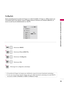 Page 153CONFIGURATION DE LA SOURCE AUXILIAIRE
33
Config.Auto 
Ajuste automatiquement la position de l’image et en réduit l’instabilité. Si l’image ne s’affiche toujours pas
correctement après l’avoir ajustée, essayez le réglage manuel ou choisissez une résolution différente, ou
encore un autre taux de rafraîchissement sur votre PC. 
Sélectionnez É Éc
cr
ra
an
n 
 (
(R
RG
GB
B-
-P
PC
C)
)
.
SélectionnezC Co
on
nf
fi
ig
g.
.a
au
ut
to
o
.
Config.autoG
Résolution
Position
Taille
Phase
Remise
ÉcranDéplacer
Régler
3...