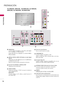 Page 254PREPARACIÓN 
14
PREPARACIÓN
AV IN 2
L / MONO
R
AUDIO
VIDEO
USB IN  HDMI IN 3
7
1
9
R
ANTENNA
/CABLE
 INHDMI/DVI IN  2
1
RGB IN (PC)RS-232C IN(CONTROL & SERVICE)
OPTICAL
DIGITAL
AUDIO OUTAUDIO IN
(RGB/DVI)
COMPONENT IN
1 2
VIDEOAUDIO
L
R
REMOTECONTROL INAV IN 1
AUDIOVIDEO/MONO1
2
HDMI/DVI IN
Conexión digital. Compatible con video HD y audio digital.
No es compatible con 480entrelazado. 
Acepta video DVI con un adaptador o un cable de HDMI a
DVI (no incluido)
OPTICAL  DIGITAL  AUDIO  OUT(Salida  de  Audio...