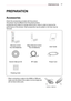 Page 1717PREPARATION
PREPARATION
Accessories
Check the accessories provided with the product.
The picture may be different from the actual product. 
Accessories are subject to change without prior notice in order to improve the 
performance of the product. New accessories may be added or old ones may be 
removed.
HQHUJ\
VHWWLQJV
HGJH#DGMDXWREODQN
UDWLR
LQSXW
VDYLQJ
IODVKENOLVWYRO FKS
D
J
HIDY
LQIR Rl
PXWH T1PHQX
P\#DSSV
KRPHRNEDFNDY#PRGHH[LWVWLOO
YRO
FKP\#DSSV/T1PHQX?
HOME
BACK
Remote Control 
Two AAA...