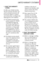 Page 119  117
.+/+6&9#44#06;56#6/06
1.  WHAT THIS WARRANTY 
COVERS:
LG offers you a limited warranty 
that the enclosed subscriber unit 
and its enclosed accessories will 
be free from defects in material 
and workmanship, according to the 
following terms and conditions:
(1) The limited warranty for the  product extends for TWELVE 
(12) MONTHS beginning 
on the date of purchase of 
the product with valid proof 
of purchase, or absent valid 
proof of purchase, FIFTEEN 
(15) MONTHS from date of 
manufacture as...