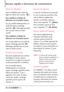 Page 16928LGCOSMOS™2
Acceso rápido a funciones de conveniencia
Modo de Vibración
Ajusta el teléfono para vibrar en
lugar de timbrar (se muestra  ).
Para establecer el Modo de
Vibración con el teclado externo
Con la pantalla desbloqueada y en
modo de espera, mantenga
oprimida  . Mantenga oprimida
otra vez para volver al modo
normal.
Para establecer el Modo de
Vibración con el teclado interno
Con la tapa abierta en el modo de
espera, mantenga oprimida  .
Mantenga oprimida otra vez paravolver al modo normal....