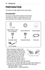 Page 1616PREPARATION
PREPARATION
The pictures may differ slightly from the actual product. 
Accessories
Accessories included with the projector are show below. 
Accessories are subject to change without prior notice. 
New accessories may be added or old ones removed. 
Magic Remote Control
Two AA BatteriesOwner's Manual CD  Owner's Manual
Composite GenderComponent GenderPower cord
AC-DC Adaptor
•	When connecting an HDMI or USB cable, or connecting a USB flash drive to the HDMI or USB port, use a product...