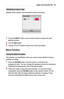 Page 3737USING	THE	PROJECTOR
Selecting	an	Input	Label
Displays which devices are connected to which input ports.
￼
002C00510053005800570003002F004400450048004F
002B00270030002C
0026004F005200560048
1 Press the INPUT button on the remote control to display the input selection screen.
2 Use the Red	button.
3 Use the  or  button to select one of the input labels.
Blank	Function
Using	the	Blank	Function
This function may be effective when you need to draw attention during a meeting or training.
1 Press the BLANK...