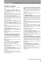 Page 212 – Getting started–A few notes about this manual
 TASCAM 788 Digital PortaStudio 21
“Roadmap” to this manual
Each section of this manual deals with a different 
topic:
1 “Introductory concepts” (page 8) This 
section provides an introduction to some of the the-
ory behind the 788. 
Read this section to: familiarize yourself with the 
ideas behind multitrack recording and disk recording.
2 “Getting started” (page 19) This section 
provides you with basic information regarding the 
first use of the 788,...