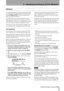 Page 738 – Mastering and backup (CD-R)–Mixdown
 TASCAM 788 Digital PortaStudio 73
Mixdown
As mentioned earlier, you can mix the contents of the 
recorded tracks, as well as inputs from the sub-mixer, 
to the 
STEREO OUTPUTs, which can then feed a 
DAT or cassette recorder, etc.
The 788 provides you with an additional feature, 
allowing you to “pre-master” the stereo mix to the 
788’s hard disk, so that you can audition the mix and 
re-do it if necessary, before committing it to disc.
Once the pre-master track...