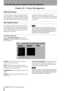 Page 166166 TASCAM SX-1 Reference Manual
Part VIII–Data Entry, System & File Management
Chapter 20 – Project Management
Important Screens
The Project screens are where you manage your ses-
sions, called projects. A project includes all impor-
tant mixer settings, audio tracks, automation, effects, 
and sequencer data (in short, nearly every parameter except Control Room and Studio Out sources). 
Projects are saved to your hard drive as a file, and all 
of this information is recalled to the SX-1 upon load-
ing a...