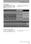 Page 75Part IV–Mixer Controls
 TASCAM SX-1 Reference Manual 75
USER Fader Banks
From the MAIN DISPLAY MODES section, press 
MIXER/ USER BANKS. Make sure that the BANK 
MODE
 LED is set to  (if not, press BANK 
MODE)
. Then select the User Bank key for the user 
bank screen you want to view.The example below has several different channel 
types arranged on a single screen and saved as a User 
Bank for quick recall.
Creating a User Fader bank (VGA)
To create a User Fader bank in the VGA Mixer screen, 
first make...
