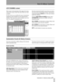 Page 91Part IV–Mixer Controls
 TASCAM SX-1 Reference Manual 91
LCD CHANNEL screen
This screen is the equivalent of the upper left corner 
of the VGA screen, where the same choices are also 
available.
On this screen you can define the type of automation 
assigned to each controller of your selected mixer 
channel. This screen also comes in handy as an over-
view of a channel’s automation state.Here the numerical keypads cursor keys are used to 
move the cursor to the various choices. Pressing the 
numerical...