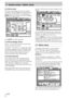 Page 213 - System setup—Option setup
3–4 
3.2.2 Clock check
The status of all possible clock sources currently 
connected to the TM-D4000 can be checked by mov-
ing the cursor to the 
CHECK box and pressing 
ENTER. The console will mute, and a list of available 
clock sources will be shown.
Press 
ENTER to continue operations.
3.2.3 Clock settings (other)
The Fs STATUS box shows the status of the 
currently selected clock source.
The 
WORD POLARITY settings allow either 
incoming or outgoing word clock...