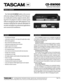 Page 1CD-RW900
Technical Information
PRODUCT OVERVIEW
The TASCAM CD-RW900 builds on the success 
of the best-selling CD-RW700 and 750 CD Record-
ers. It adds pitch and key original controls, allow-
ing CDs to be played at a faster or slower speed 
without changing the pitch. MP3 playback is now 
standard, making this the ultimate affordable CD 
recorder and player for professional applications 
and commercial installations. 
FEATURES
•  2U rackmount design
•  ±16% pitch control in 0.1% steps (CD audio discs...