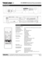Page 3CD-RW900 Technical Documentation
Page 3 of 3
7733 Telegraph Road • Montebello, CA 90640 • (323) 726-0303 • www.tascamcontractor.com
All speciﬁ  cations subject to change without notice. Contact your local TASCAM representative for the latest information
Feb 2006
PANELS AND REMOTE
SPECIFICATIONS
Performance Speciﬁ cations: 
Recording Media:  CD-R, CD-RW, CD-RDA, CD-RWDA (high-speed CD-RW is supported)
Recording Resolution:  16-bit
Recording Sample Rate:  44.1kHz
Sample rate conversion from:  32kHz –48kHz...