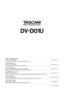 Page 44
TEAC CORPORATION
Phone: +81-422-52-5082 www.tascam.com
3-7-3, Nakacho, Musashino-shi, Tokyo 180-8550, Japan
 TEAC AMERICA, INC.
Phone: +1-323-726-0303 www.tascam.com7733 Telegraph Road, Montebello, California 90640
 TEAC CANADA LTD.
Phone: +1905-890-8008  Facsimile: +1905-890-9888 www.tascam.com5939 Wallace Street, Mississauga, Ontario L4Z 1Z8, Canada
 TEAC MEXICO, S.A. De C.V
Phone: +52-555-581-5500 www.tascam.comCampesinos No. 184, Colonia Granjes Esmeralda, Delegacion Iztapalapa CP 09810, Mexico DF...
