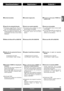 Page 59DEUTSCHESPAÑOL
Registrazione 1Kassettenaufnahme 1Grabación 1
59
ITALIANO
TAPE
u:Aufnahme einer Seite
j/p:Seite A 
qSeite qB Stopp
