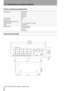 Page 22
8 – Specifications and block diagram
22 TASCAM AV-452 Installation & Support Guide
Power and physical specifications
Dimensional drawing
Power requirement 100V AC, 50-60Hz
120V AC, 60Hz
230V AC, 50Hz
240V AC, 50Hz
Power consumption 125 W
Peak inrush current 16 A
Applicable electromagnetic environment E4
Dimensions (W xHxD) 482 x 144 x 371(mm) 19.0 x 5.7 x 14.6 (in)
Weight 11.3 kg (24.9 lbs)
Supplied accessories RC-452 remote control unit 2 x AAA dry cell batteries
Power cord
Rack mounting kit
21mm(0.8)...