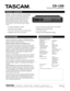 Page 1Technical Documentation
CD-150
TA SCAMs CD-150 is a cost -effective, rack mountable
CD pla yer .  The A uto Cue function will set the CD-150
at the first audio in a tr ack, offering faster start 
time on tracks with longer lead-ins.  Pitch control is 
standard, allowing minor tuning adjustment or a 
bump in the feel of the tr ack.  Also, a +10 tr ack 
increment sa ves time when trying to locate high 
tr ack numbers.  The CD-150 comes with a wireless 
remote.
                                       7733 T...
