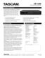 Page 1Technical Documentation
CD-160
TA SCAMs  CD-160 is a  cost-effectiv e, rack  mountable
CD pla yer .  The A uto Cue  function will set  the CD-160
at the  first audio  in a track,  offering f aster start 
time on tr acks with longer  lead-ins.  Pitch  control is 
standard, allowing  minor tuning adjustment or a  
bump in the feel  of the track.  Also, a +10  track 
increment sa ves time  when trying to  locate high 
track  numbers.   The CD-160 comes  with a wireless 
remote....