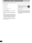 Page 4RQT6018
4
Read these operating instructions carefully before using the unit. Follow the safety instructions on the unit and the applicable safety instructions
listed below. Keep these operating instructions handy for future reference.
1) Read these instructions.
2) Keep these instructions.
3) Heed all warnings.
4) Follow all instructions.
5) Do not use this apparatus near water.
6) Clean only with dry cloth.
7) Do not block any ventilation openings. Install in accordance with
the manufacturer’s...