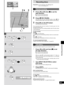 Page 3535
RQT6523
Recording operations
Recording discs
This function makes it easier for you to record from a CD.
1 1Press [w] or [q] and then [g] to set
the tape direction.
q: to record on the forward side
w: to record on the reverse side
When you select “q”, set the reverse mode to “/”. Now, if a
track is cut off at the end of the forward side, it is re-recorded
on the reverse side.
¡At the end of the reverse side, recording stops and the
current track will be interrupted.
2 2Turn [INPUT SELECTOR] to select...