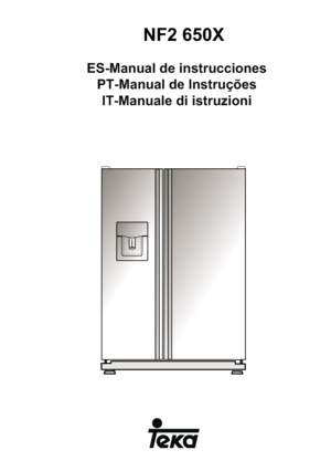 Page 1ES-Manual de instruccionesPT-Manual de InstruçõesIT-Manuale di istruzioni
NF2 650X
 