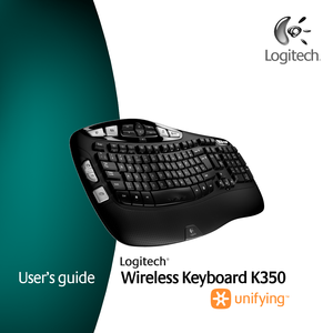 Page 1User’s guide
Logitech®
Wireless  Keyboard K350 