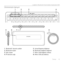 Page 51Logitech Bluetooth Illuminated Keyboard K811
Türkçe  51
Ürününüzü tanıyın
1. Bluetooth® durumu ışıkları 
2.  Bluetooth tuşları
3.  İşlev tuşları 
4.  Pil durumu ışığı  5. 
Açma/Kapama düğmesi 
6.  Bluetooth bağlantı düğmesi
7.  Mikro USB bağlantı noktası
8.  Mikro USB şarj kablosu
3
7
568
124  