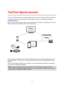 Page 7979 
 
 
 
Your TomTom Sports account is a central storage location for all your training and fitness information.  
To create an account, click the button in TomTom Sports Connect, or go directly to the website: 
mysports.tomtom.com 
As you can see from the diagram below, you can transfer your activities to your Sports account using 
either TomTom Sports Connect or the TomTom Sports app. 
 
If you transfer your activities to your TomTom Sports account, you can store, analyse and view your 
previous...