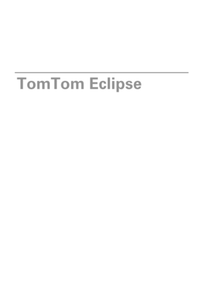 Page 1TomTom Eclipse 