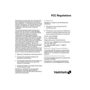 Page 6FCC Regulations
FCC Regula-
tionsThis device complies with part 15 of the FCC 
Rules. Operation is subject to the following 
two conditions: (1) This device may not cause 
harmful interference, and (2) this device must 
accept any interference received, including 
interference that may cause undesired 
operation.
This device has been tested and found to 
comply with the limits for a Class B digital 
device, pursuant to Part 15 of the FCC Rules. 
These limits are designed to provide 
reasonable protection...