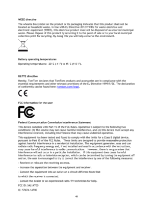 Page 4848 
 
 
 
WEEE directive 
The wheelie bin symbol on the product or its packaging indicates that this product shall not be 
treated as household waste. In line with EU Directive 2012/19/EU for waste electrical and 
electronic equipment (WEEE), this electrical product must not be disposed of as unsorted municipal 
waste. Please dispose of this product by returning it to the point of sale or to your local municipal 
collection point for recycling. By doing this you will help conserve the environment....