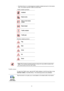 Page 6161
• Symbols shown in a red triangle are weather related and are for information 
only. You cannot use HD Traffic to avoid them.
 Traffic incident symbols:
Weather related symbols:
Traffic menu
To open the Traffic menu, tap the HD Traffic sidebar in the Driving View or tap 
TomTom Traffic in the Main Menu. The following buttons are available: Accident
Road works
One or more lanes 
closed
Road closed
Traffic incident
Traffic jam
Fog
Rain
Wind
Ice
Snow
Note: The incident avoided symbol is shown for any...