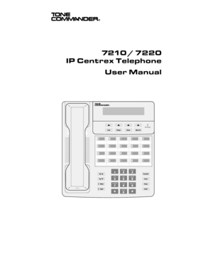 Page 17210 /  7 2 2 0
IP Centrex Telephone
User Manual 