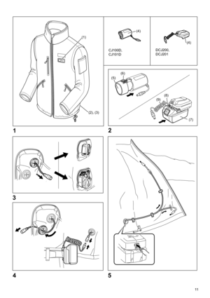 Page 1111
(4)
DCJ200, 
DCJ201
(4)
CJ100D, 
CJ101D
(7)
(8)(9)
(5)(6)
(2), (3)
(1)
12
3
45 