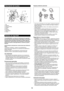 Page 1414
Descripción de la pieza
1
2
3
4 5
6
7
8
1. Eje
2.  Protector
3.  Caja de cambios
4.  Cuchilla
5. Pinza
6. Arandela
7. Nodo central
8. Clavija
Medidas de seguridad
 ADVERTENCIA: Lea todas las advertencias de seguridad, 
así como todas las instrucciones en este folleto y en el manual 
de instrucciones del equipo motorizado. No seguir todas las 
advertencias e instrucciones que se presentan a continuación 
puede que resulte en descarga eléctrica, incendio y/o graves 
lesiones.
Guarde todas las...