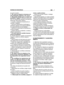 Page 175en punto muerto.
4)No corte el césped en terrenos con
una inclinación superior a 10° (17%).
5)Recuerde siempre que no existe una
pendiente “segura”. Moverse sobre pra-
dos con pendientes requiere una atención
particular. Para evitar vuelcos: 
– no pare o arranque bruscamente en
subidas o bajadas;
– accionar suavemente el embrague y
mantener siempre una marcha engrana-
da, especialmente en las bajadas;
– disminuir la velocidad en pendientes y
curvas cerradas;
– prestar atención a badenes, cunetas y...