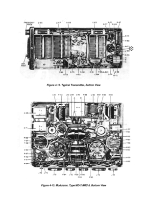 Page 48 
Figure 4-12. Typical Transmitter, Bottom View  
Figure 4-13. Modulator, Type MD-7/ARC-5, Bottom View  