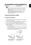 Page 199
English
Note: To ensure the projector works well with your computer, 
please make sure the timing of the display mode is compatible 
with the projector.
Note: Some smart devices require a converter (supplied by the 
smart device maker) to enable the MHL function.
Note: Compatible HDMI/MHL dongles: WirelessHD, MWA3, 
Android, Chromecast
TM.
Turning the Projector On/Off 
Turning On the Projector
1 Ensure that the power cord and signal cable are securely connected. 
The Power LED will light red.
2 Turn on...