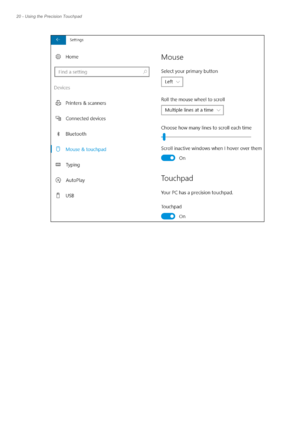 Page 2020 - Using the Precision Touchpad 