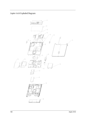 Page 118108Aspire 1610
Aspire 1610 Exploded Diagram 