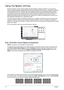 Page 2414Chapter 1
Using the System Utilities
Acer Bio-Protection (only for certain models) Acer Bio-Protection Fingerprint Solution is a multi-purpose 
fingerprint software package integrated with the Microsoft Windows operating system. Utilizing the uniqueness 
of ones fingerprint features, Acer Bio-Protection Fingerprint Solution has incorporated protection against 
unauthorized access to your computer with centralized password management with Password Bank, easy 
music player launching with Acer...