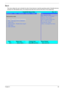 Page 59Chapter 249
Boot
This menu allows the user to decide the order of boot devices to load the operating system. Bootable devices 
includes the USB diskette drives, the onboard hard disk drive and the DVD drive in the module bay.
             InsydeH20 Setup Utility Rev. 3.5
Information      Main     Advanced Security PowerBootExit
Item Specific Help
Boot priority order:
Use  or  to select
a device, then press
1. IDE0 : Hitachi HTS542516K9SA00 to move it down the
2. IDE1 : Slimtype DVD A DS8A2S list, or  to...