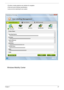 Page 33Chapter 127
• Provides a simple graphical user interface for navigation.
• Prints and saves hardware specifications.
• Lets you set an asset tag for your system.
Windows Mobility Center 