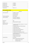 Page 41Chapter 135
Ultra DMA mode-5 100 MB/Sec.
Ultra DMA mode-5 100 MB/Sec.
Ultra DMA mode-5 100 MB/Sec.
DC Power Requirements
Voltage tolerance 5V(DC) +/- 5%
DVD-SuperMulti Interface
ItemSpecification
Vendor & model name TOSHIBA 8X TS-L632D
PHILIPS 8X DS-8A1P
HLDS 8X GSA-T20N
Performance Specification With CD Diskette
Transfer rate (KB/sec) Sustained:Max 3.6Mbytes/sec
Sustained:Max 10.8Mbytes/sec
Buffer Memory 2MB
Interface Enhanced IDE(ATAPI) compatible
Applicable disc format
Support disc formats 1. Reads...