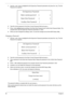 Page 5656Chapter 2
1.Use the w and y keys to highlight the Set Supervisor Password parameter and press the e key. The Set 
Password box appears:
2.Type the current password in the Enter Current Password field and press e.
3.Press e twice without typing anything in the Enter New Password and Confirm New Password fields. The 
computer then sets the Supervisor Password parameter to “Clear”.
4.When you have changed the settings, press u to save the changes and exit the BIOS Setup Utility.
Changing a Password
1.Use...