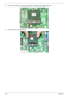 Page 9888Chapter 3
2.Using a flat screwdriver, turn the CPU socket latch clockwise 180° to release the CPU.
k
3.Lift the CPU clear of the Mainboard. 