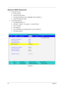 Page 10699Chapter 5
Remove HDD Password
1.To get HDD mater ID:
a.Power on system
b.Press “F2” to enter CMOS
c.Use right arrow button to move to “Security” (refer to illustration 1)
d.Check HDD Master ID number
2.To get master password:
a.Copy MastID program to C
b.Click Start -> Program -> Accessories -> Command Prompt
c.Go to C: directory 
d.Run mastid.exe 
e.Key in HDD Master ID as following picture ( refer to illustration 2) 
f.Get master password...