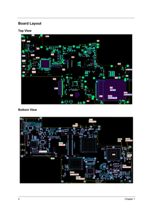 Page 104Chapter 1
Board Layout
Top View
Bottom View 