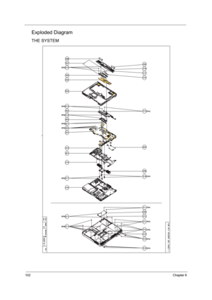 Page 110102Chapter 6
Exploded Diagram
THE SYSTEM
TM420.book  Page 102  Monday, September 23, 2002  10:27 AM 